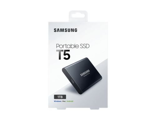 Samsung Disque Dur Externe SSD Portable T5 (1 TB) Noir