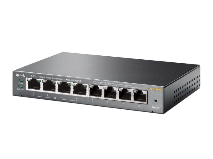 TP-Link Easy Smart switch 8 Ports Gigabit avec 4 ports PoE TL-SG108PE