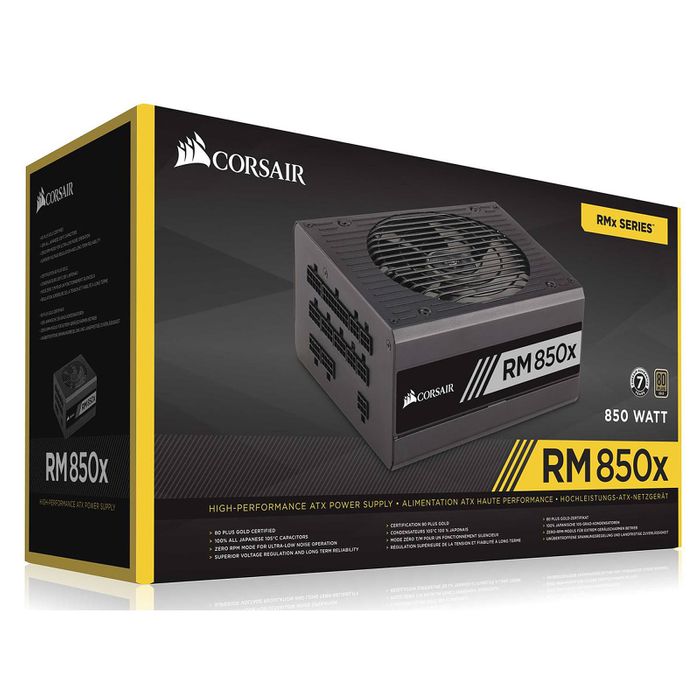 Alimentation Corsair 850W RM850x 80PLUS Gold Modulaire CP-9020180-EU
