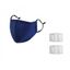 kit masque de protection tissu 2 filtres pm25 bleu.wimotic
