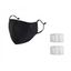 kit masque de protection tissu 2 filtres pm25 noir.wimotic