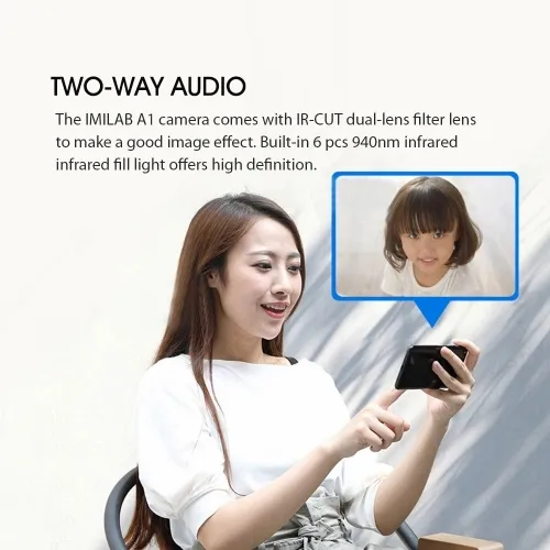 Xiaomi IMILAB Home Caméra Security AI 3MP Blanc CMSXJ19E EU