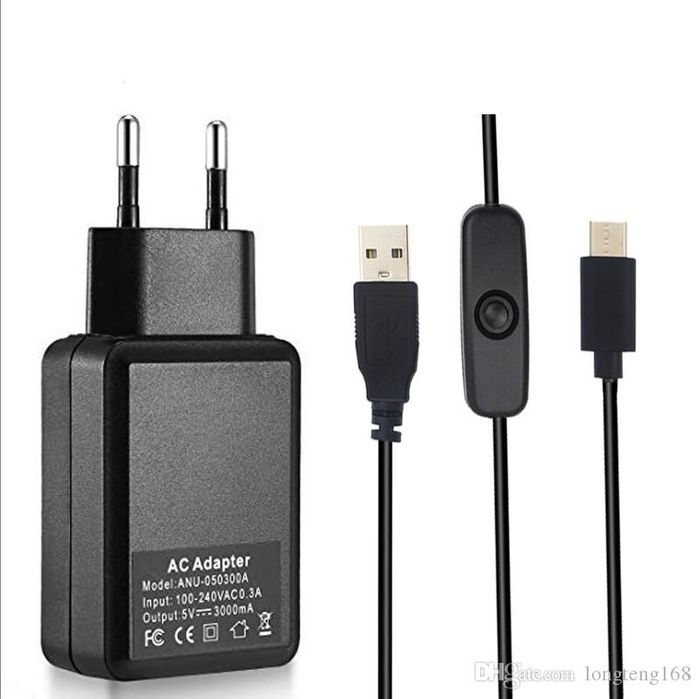 Alimentation chargeur 5V 3 A - 15W USB-C pour Raspberry Pi 4 EU