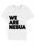 t shirt we are nebua white gra7