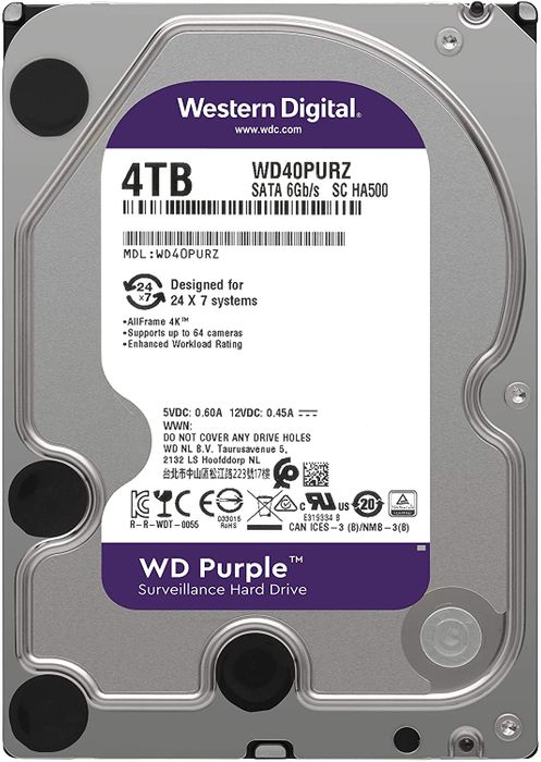 Western Digital WD Puple 4 To SATA 6Gb/s 64 Mo WD40PURZ