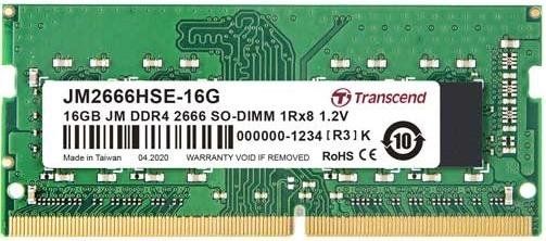 Mémoire RAM 1x16 Go DDR4 SO-DIMM Transcend 2666MHz