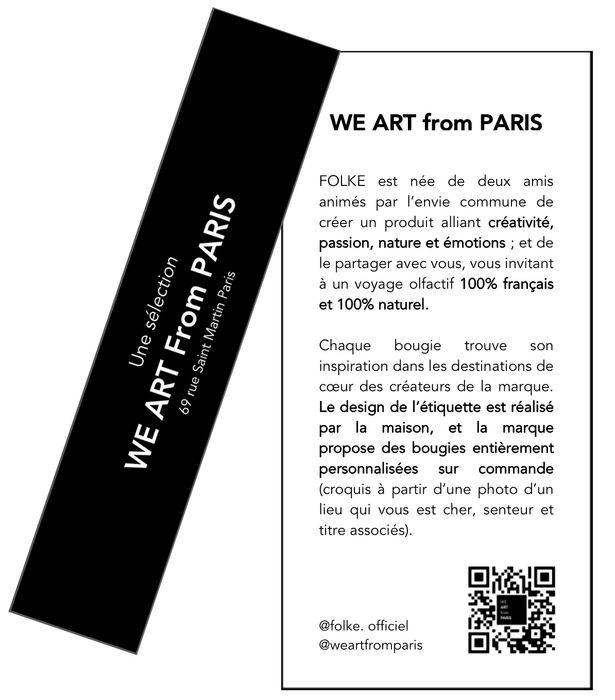 Bougie "Noirmoutiers" par Folke