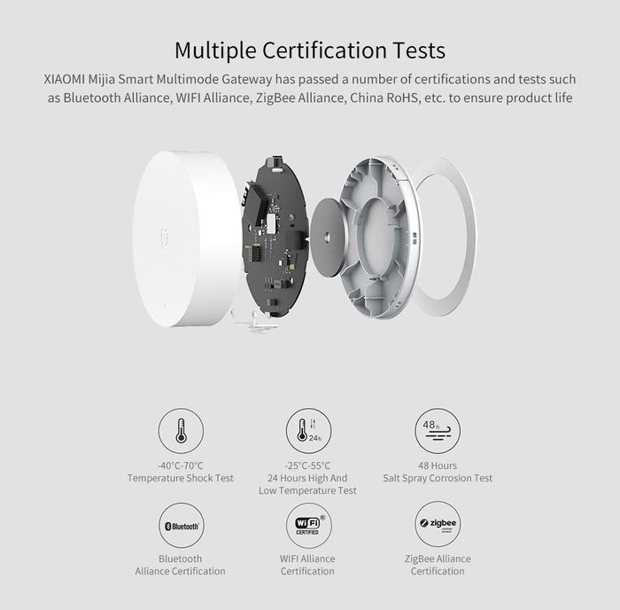 Xiaomi mijia passerelle intelligente Multimode ZigBee 3.0 WIFI Bluetooth (ZNDMWG03LM)