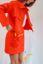 jupe ella orange vibrant upcycling
