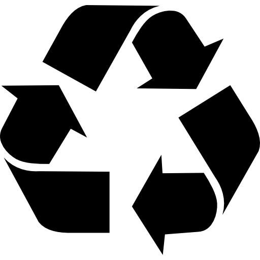 triangular arrows sign for recycle