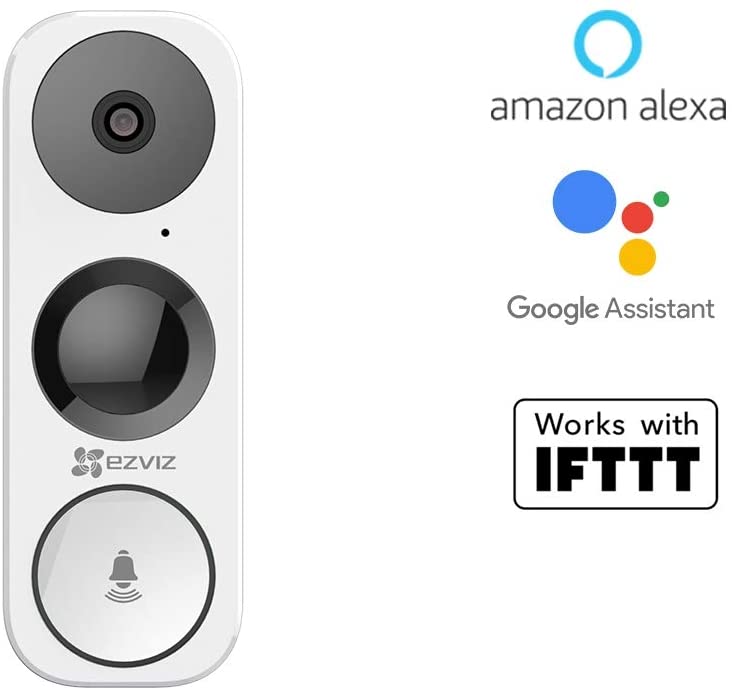 EZVIZ Sonnette connectée alim filaire Triple HD 3Mp Wi-Fi 2.4Ghz