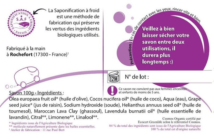 Savon Ghassoul par Savon en bullant