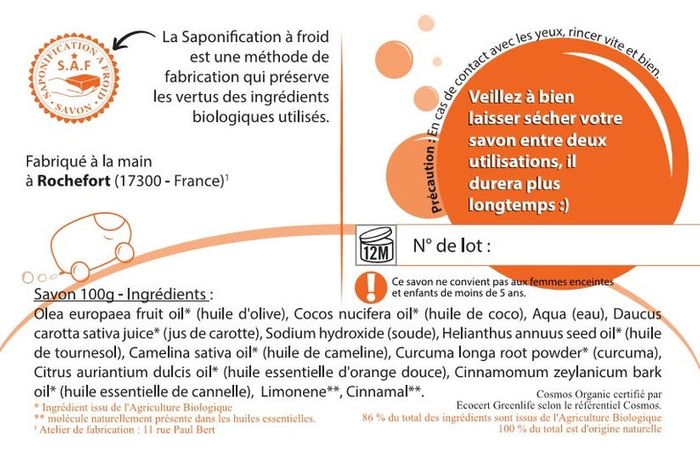 Savon Carotte par Savon en bullant