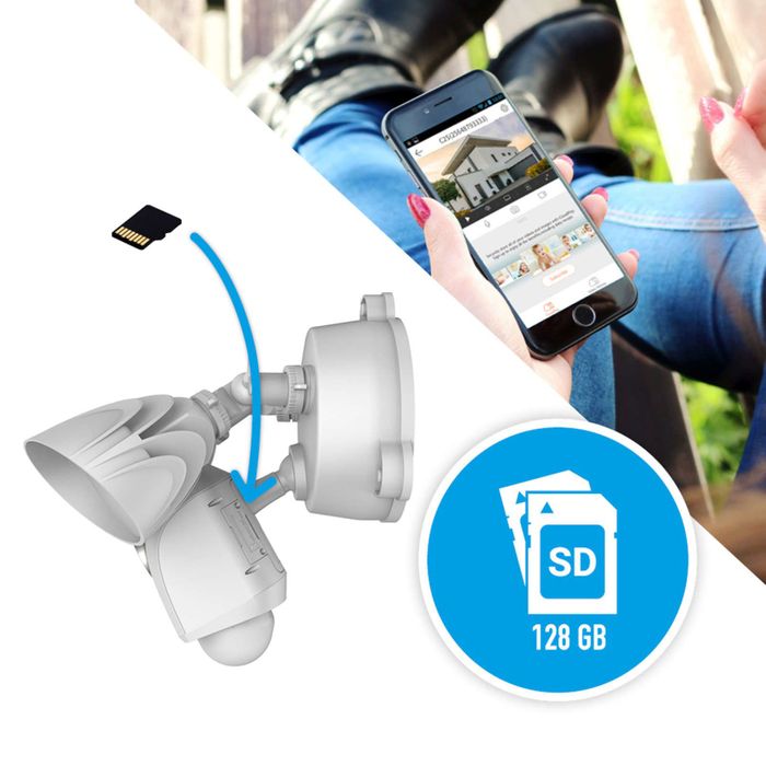 Caméra Ezviz LC1 - Wifi - Extérieur - 1080 P - haut-parleur - Lumière et alarme intégrées