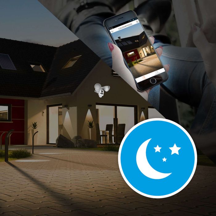 Caméra Ezviz LC1 - Wifi - Extérieur - 1080 P - haut-parleur - Lumière et alarme intégrées