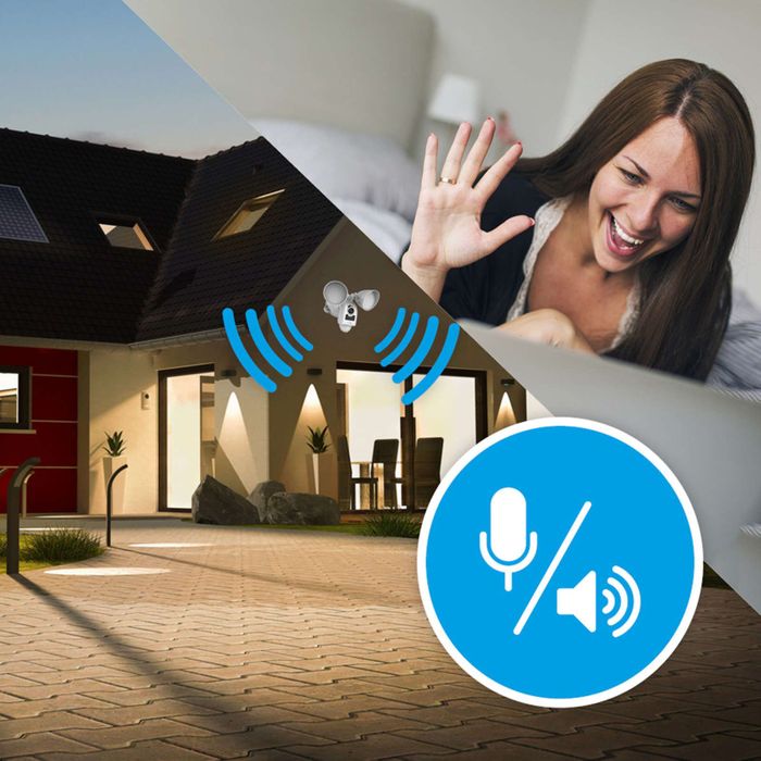 Caméra Ezviz LC1 - Wifi - Extérieur - 1080 P - haut-parleur - Lumière et alarme intégrées