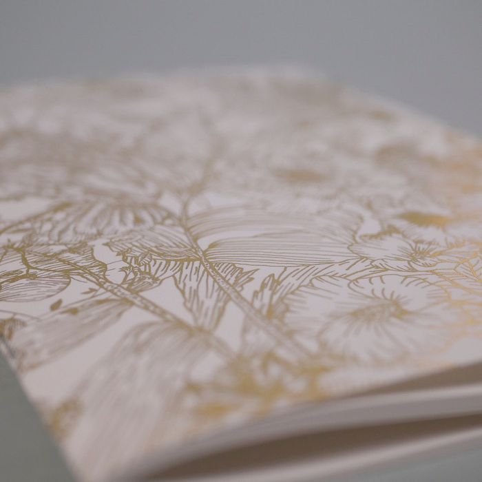 Lot de deux carnets A5 doré "Garden love & Botanica"
