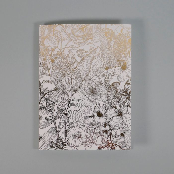 Lot de deux carnets A5 doré "Garden love & Botanica"