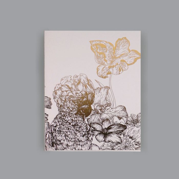 Lot de deux carnets A5 doré "Garden love & Botanica"