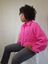 photo veste etincelante fuchsia intense profil droit sustainable redim