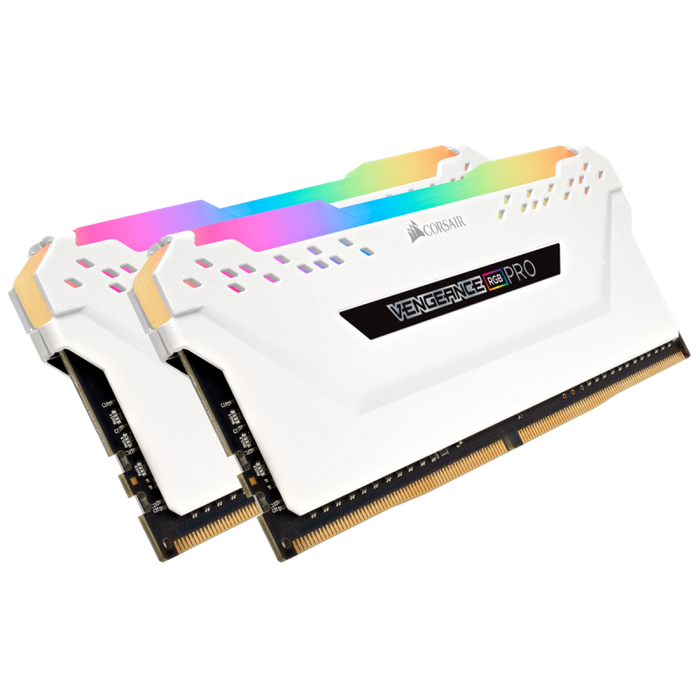 MEMOIRE CORSAIR VENGEANCE RGB PRO 16 3200 (Kit de 2 x 8 Go) - DDR4 - 3200MHz - Blanc