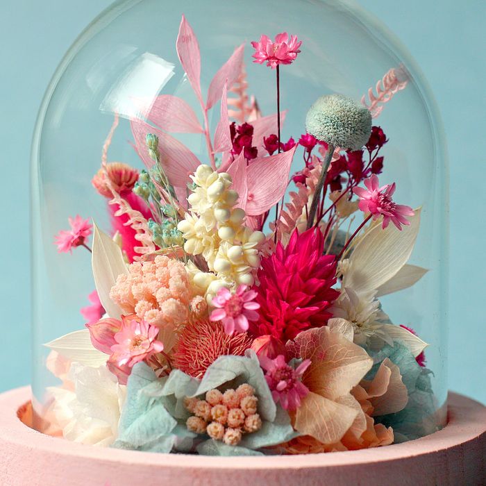 Mini cloche fleurie "Marie-Antoinette"