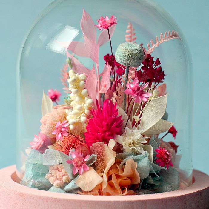 Mini cloche fleurie "Marie-Antoinette"