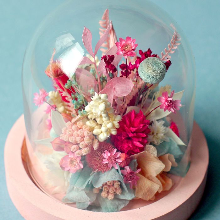 Mini cloche fleurie "Marie-Antoinette"