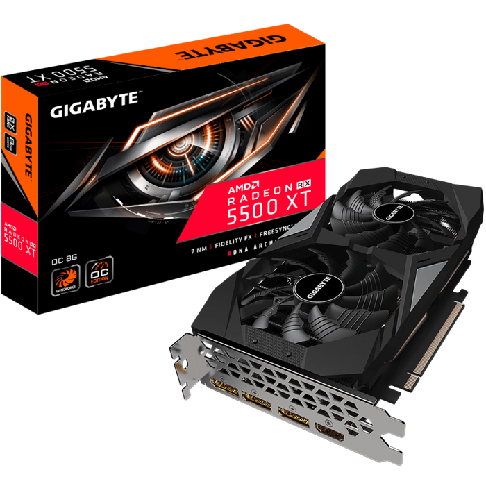 Gigabyte Radeon RX 5500 XT GAMING OC 8G - GVR55XTOC-00-G2