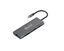 adaptateur type c 9 en 1 type c vers hdmi rj45 sd tf audio pd usb a f 3 0 x 3