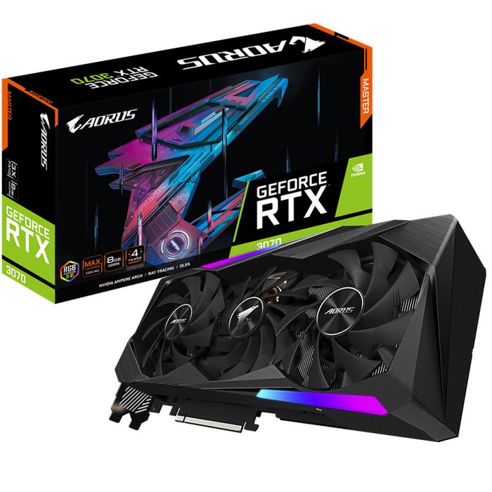 VGA Gigabyte AORUS GeForce RTX 3070 MASTER 8G V2 LHR