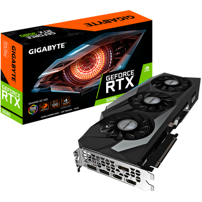 CARTE GRAPHIQUE GIGABYTE GeForce RTX3080 Gaming OC 10Go V 2.0 GV-N3080GAMING OC