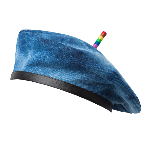 Béret en denim par Marais Béret