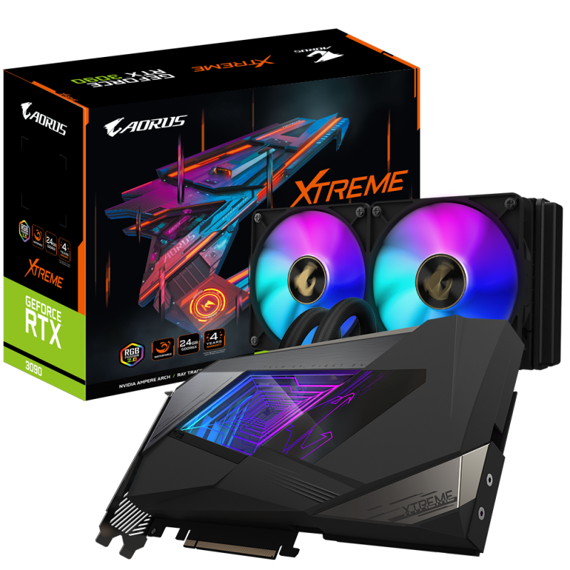 Gigabyte AORUS GeForce RTX 3090 XTREME WATERFORCE 24G