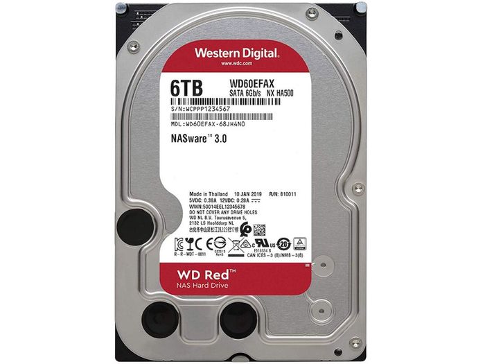 WD Red Plus NAS Hard Drive WD60EFPX - disque dur - 6 To - SATA 6Gb/s WD60EFAX