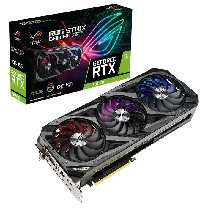 Asus GeForce RTX 3070TI ROG STRIX GAMING 8 Go DDR6 LHR