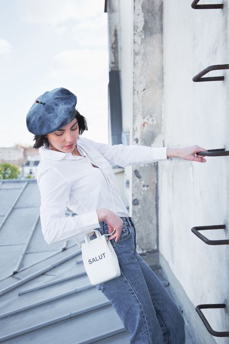 Béret en denim par Marais Béret
