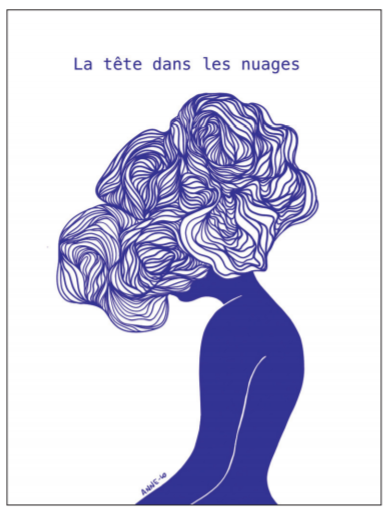 LA TETE DANS LES NUAGES par Annelo Illustration