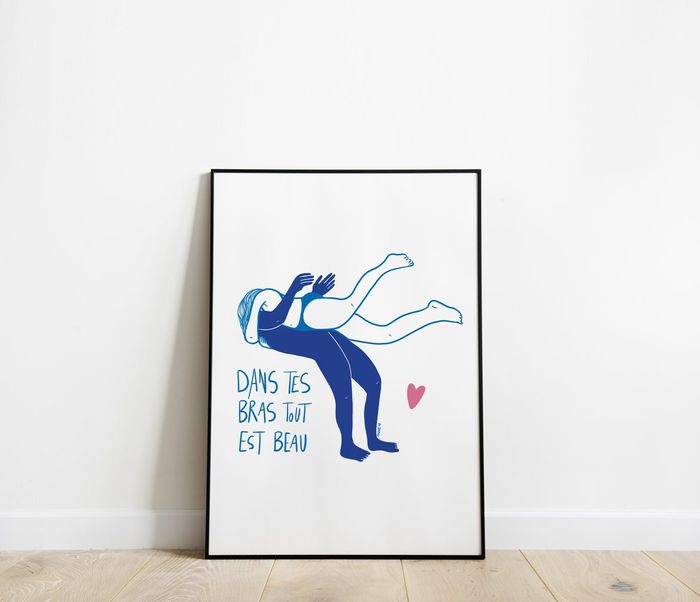 DANS TES BRAS TOUT EST BEAU par Annelo Illustration