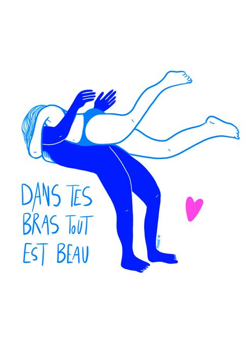 DANS TES BRAS TOUT EST BEAU par Annelo Illustration