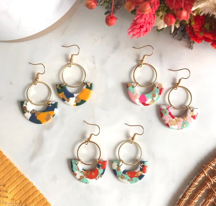 Boucles d'oreilles Hanoï par Clay of the day