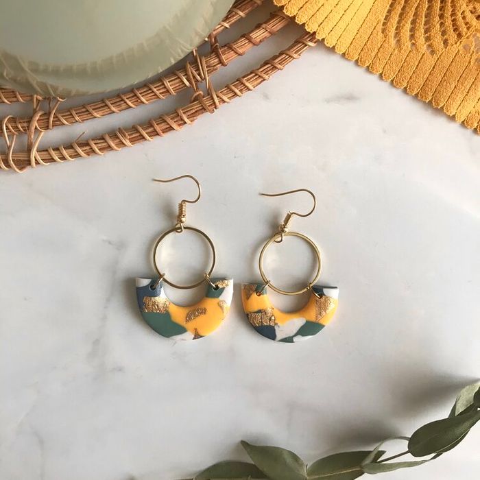 Boucles d'oreilles Hanoï par Clay of the day
