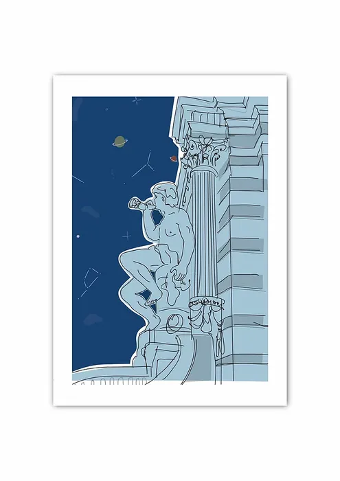 Affiche Illustration Originale "Constellations" par Vincent Huynh Thien (format A3 ou A2)