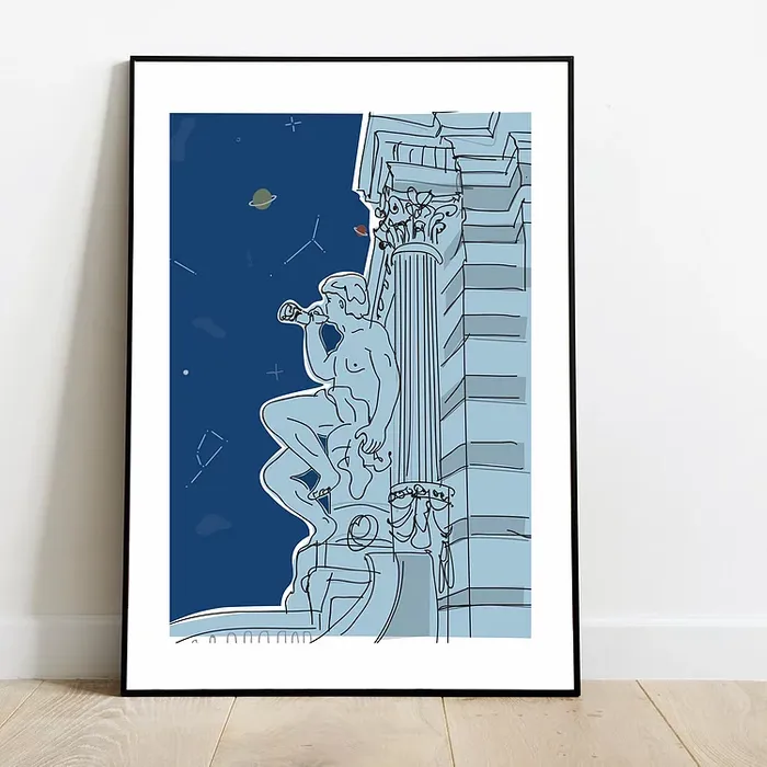 Affiche Illustration Originale "Constellations" par Vincent Huynh Thien (format A3 ou A2)