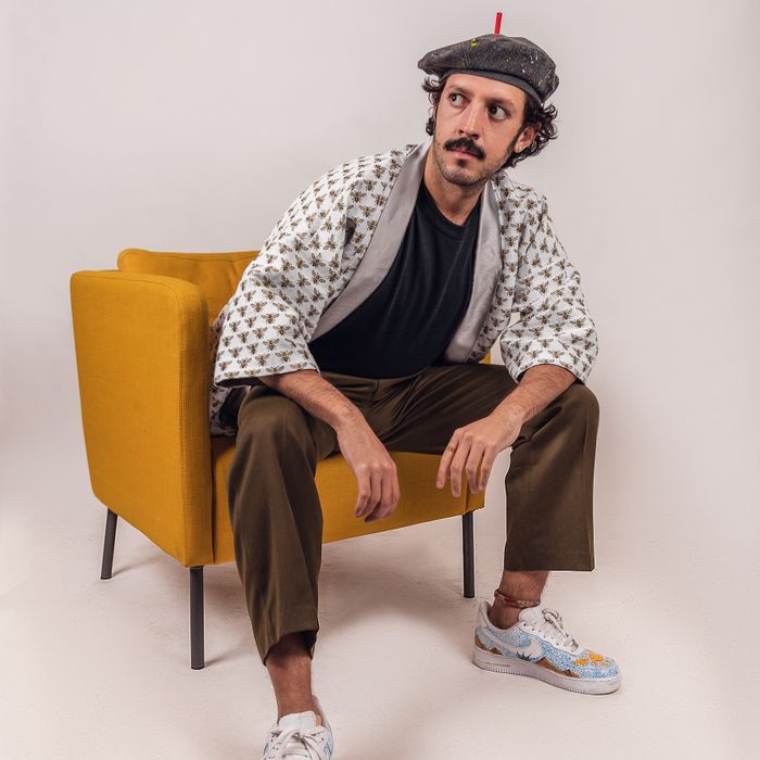 Béret en denim par Marais Béret