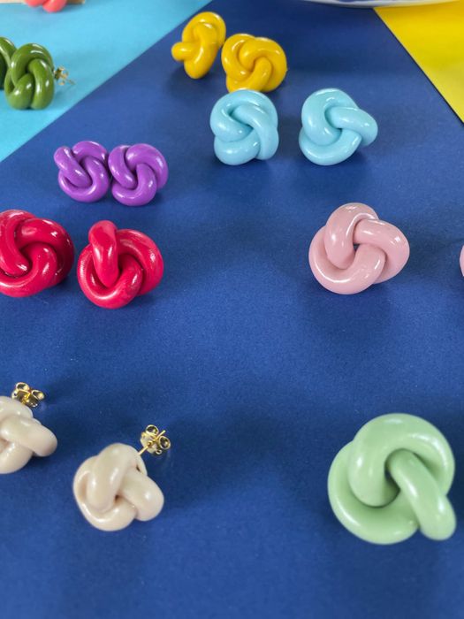 Boucles d'oreilles NOEUD par Annelo Illustration
