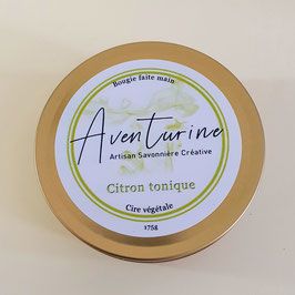 Bougie Citron Tonique par Savonnerie Aventurine