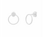 boucles cercle diamante