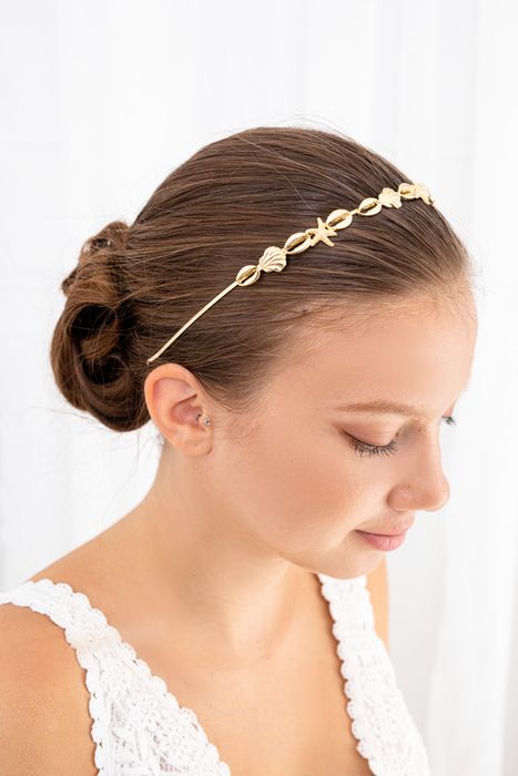 serre tête mariage en métal 004
