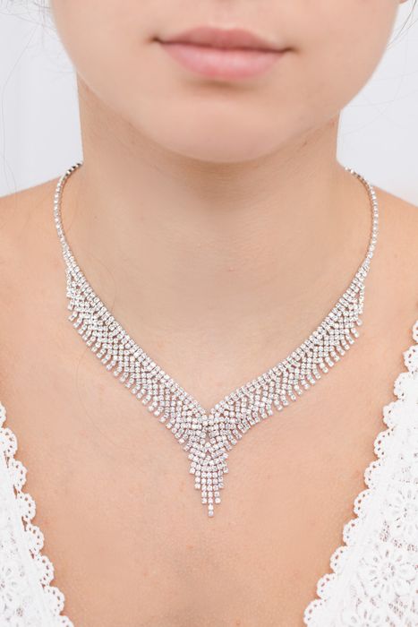 Parure bijoux collier mariage 0021